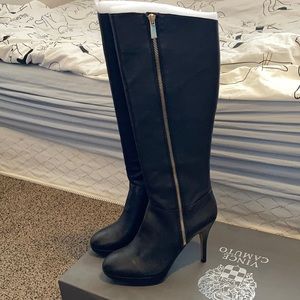 Vince Camino black leather boots